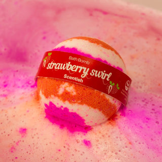 Strawberry Swirl Bath Bomb