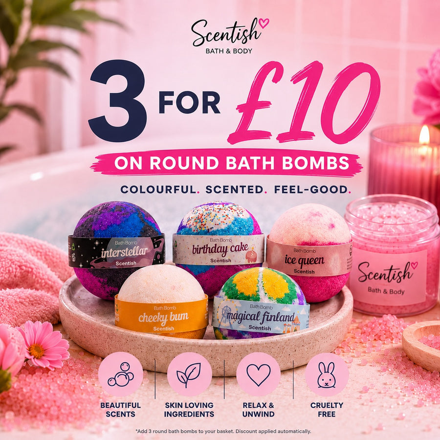 3 Round Bath Bombs For £10