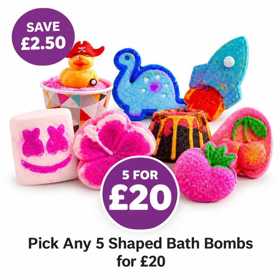 5 Shaped Bath Bombs for £20