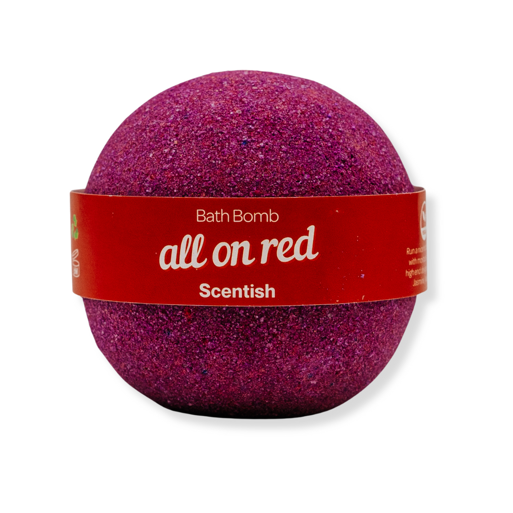 All On Red Bath Bomb | Designer Fragrance Bath Bombs – Scentish