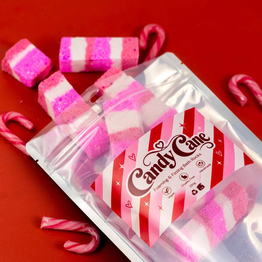 Candy Cane Bath Rocks