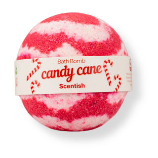 Candy Cane Bath Bomb