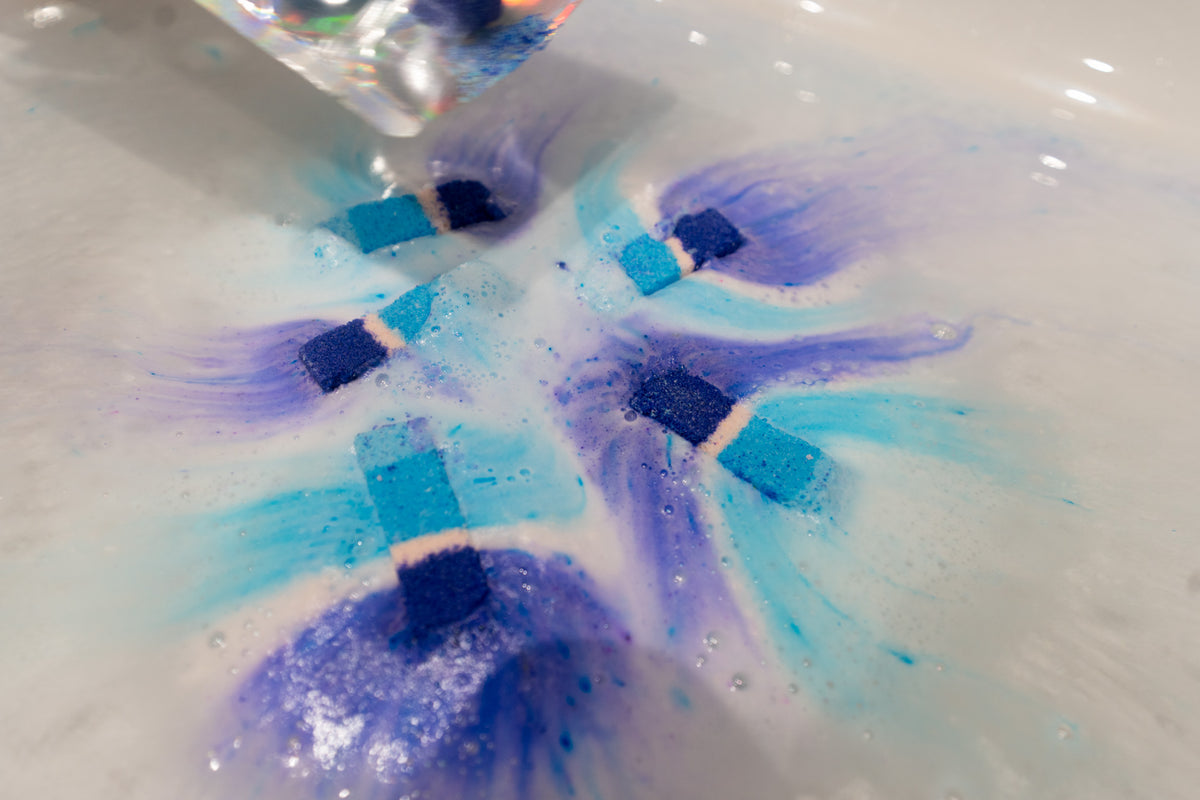 Bluee Blox Bath Rocks