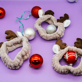 Fluffy Reindeer Headband