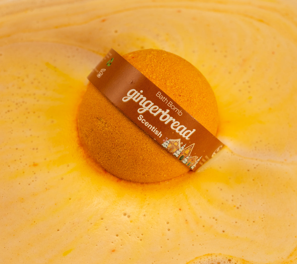 Gingerbread Round Bath Bomb