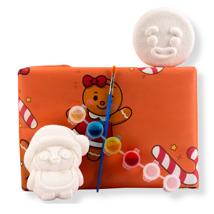 Gingerbread Man And Penguin Paint Your Own Kit