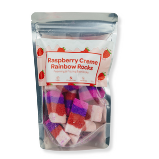 Raspberry Creme Bath Rocks