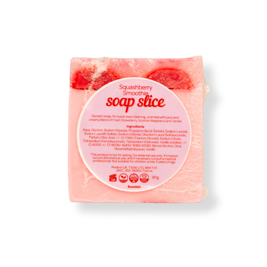 Squashberry Smoothie Soap Slice