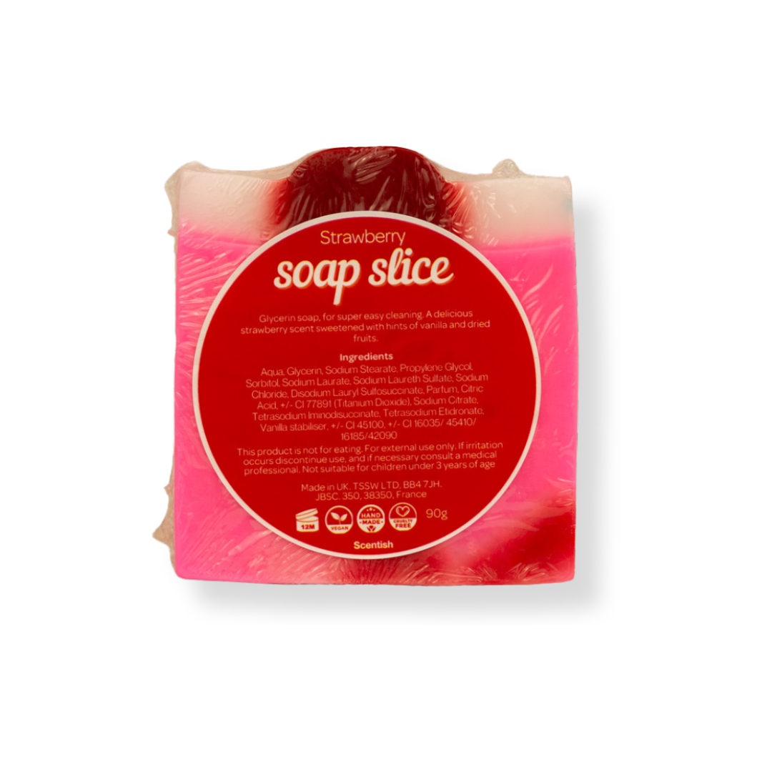 Strawberry Soap Slice