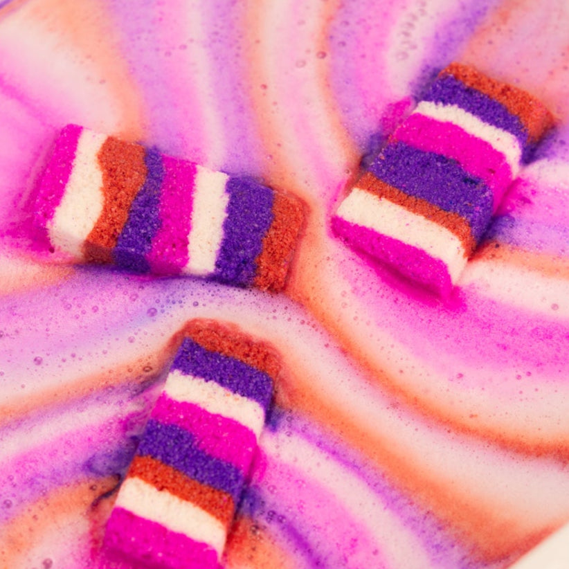 Raspberry Creme Bath Rocks