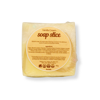 Vanilla Cream Soap Slice