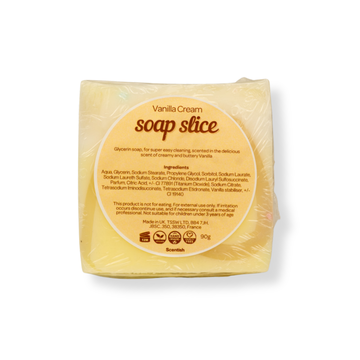 Vanilla Cream Soap Slice