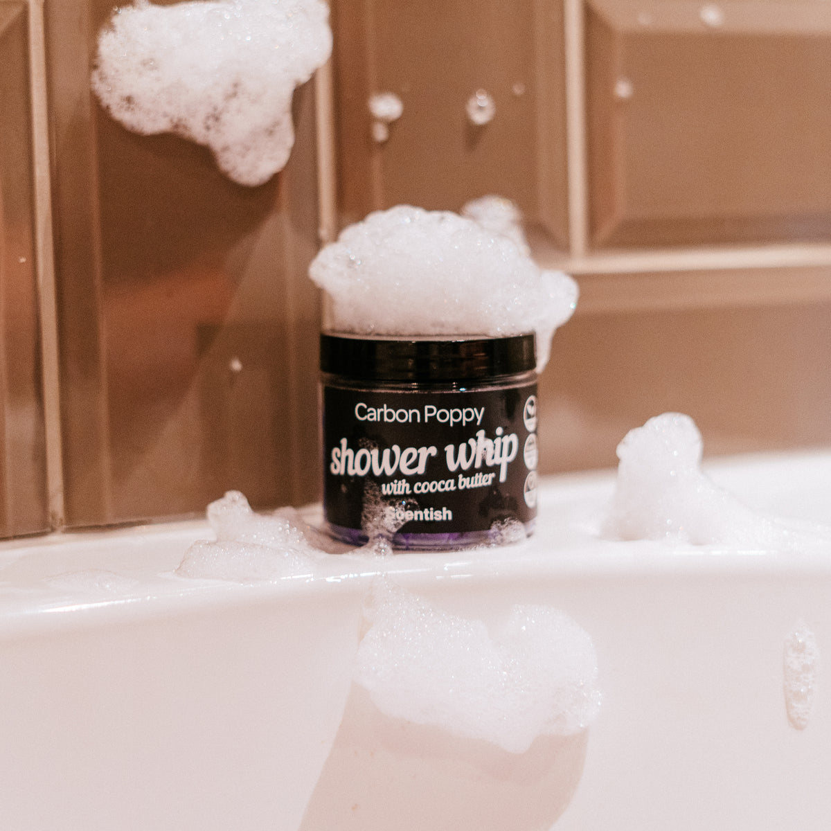 Carbon Poppy Whipped Soap
