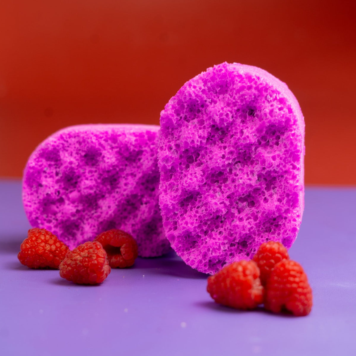 Raspberry Creme Mini Soap Sponge