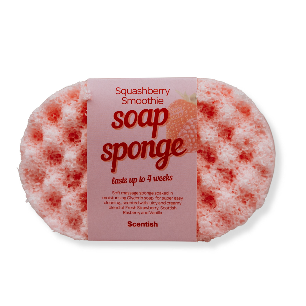 Squashberry Smoothie Soap Sponge | Free delivery over £30 – Scentish